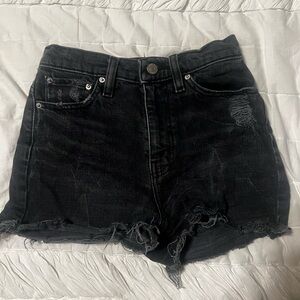 Urban Outfitters Black Jean Shorts